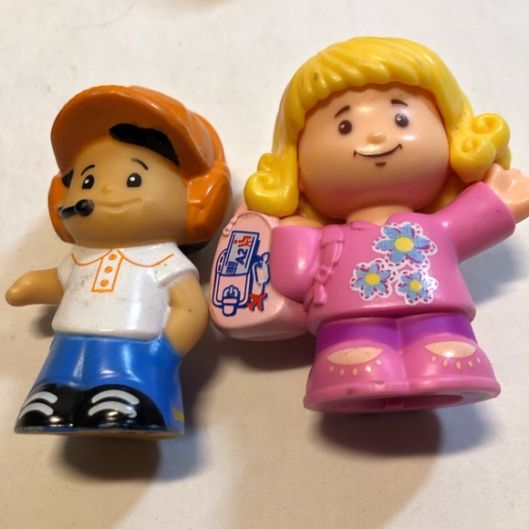 Lot of 11 Fisher-Price Little People 2012-2018 Mattel Farmer, Fireman with cat - Picture 7 of 13